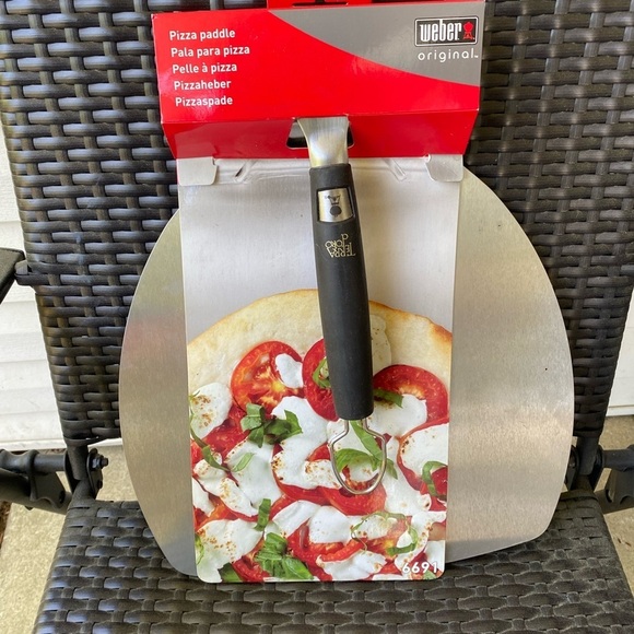 Weber Stainless Steel Pizza Paddle 6691 - The Home Depot Weber Original Pizza Paddle
